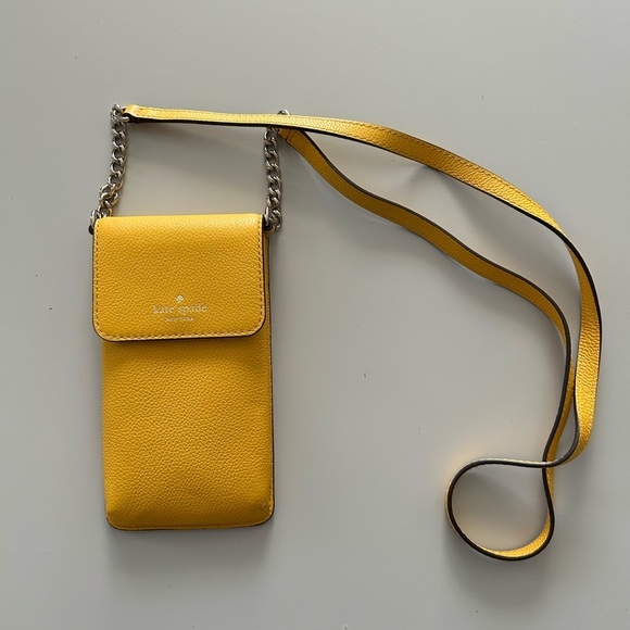 Kate Spade yellow phone crossbody - Picture 2 of 6